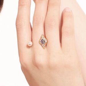 Worn Gold Vintage Open Ring